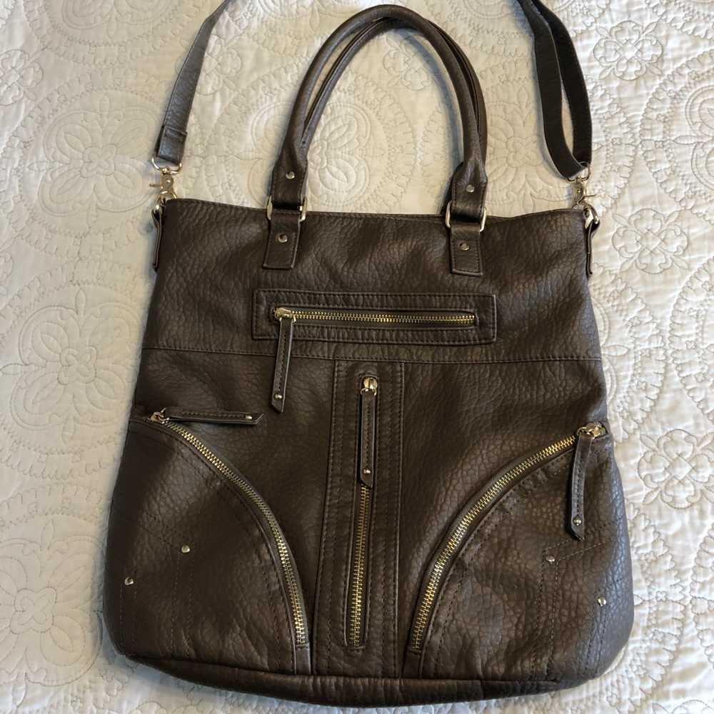 Grey over the shoulder bag